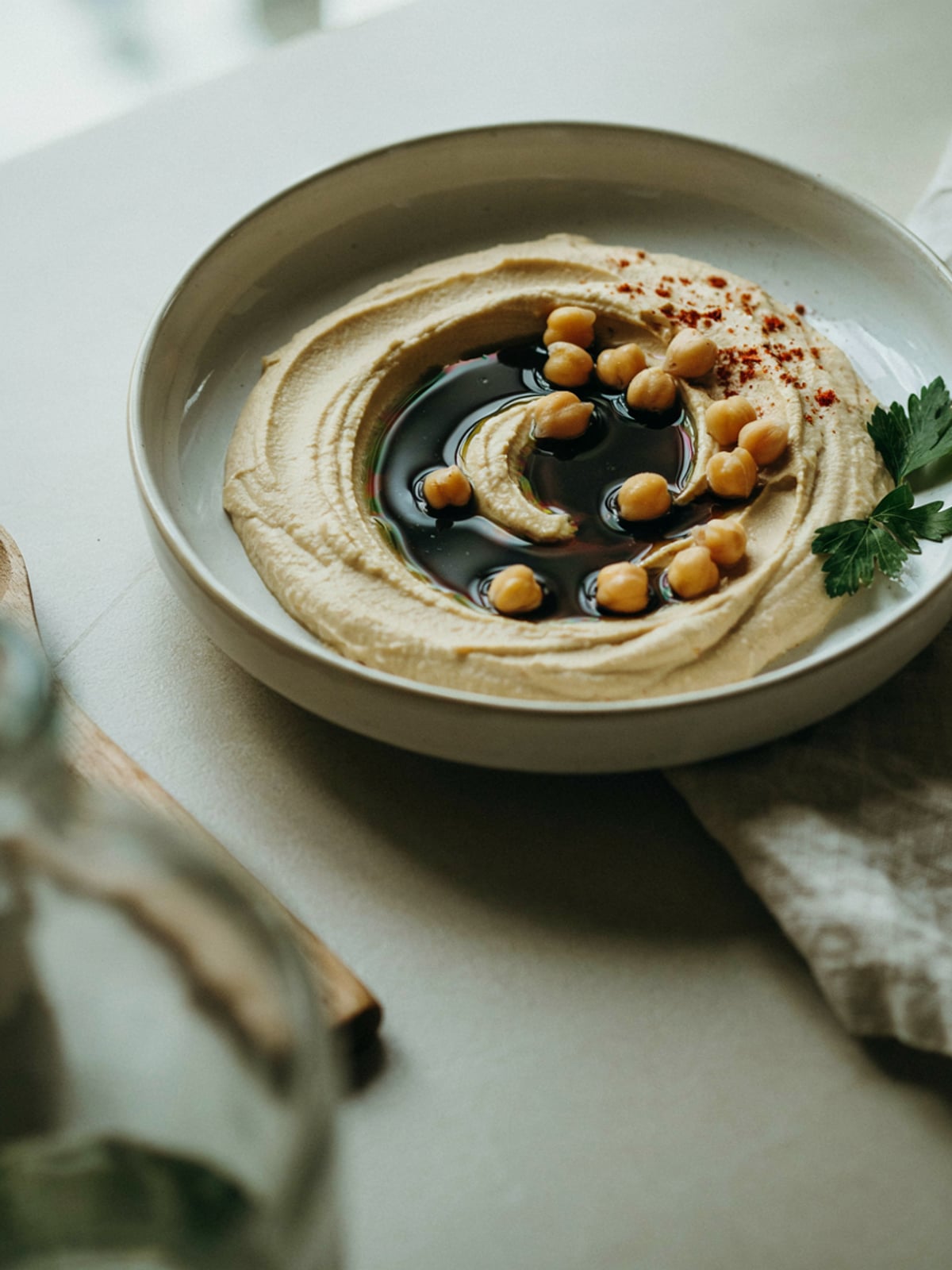 Hummus mit Kürbiskernöl – Bild 3