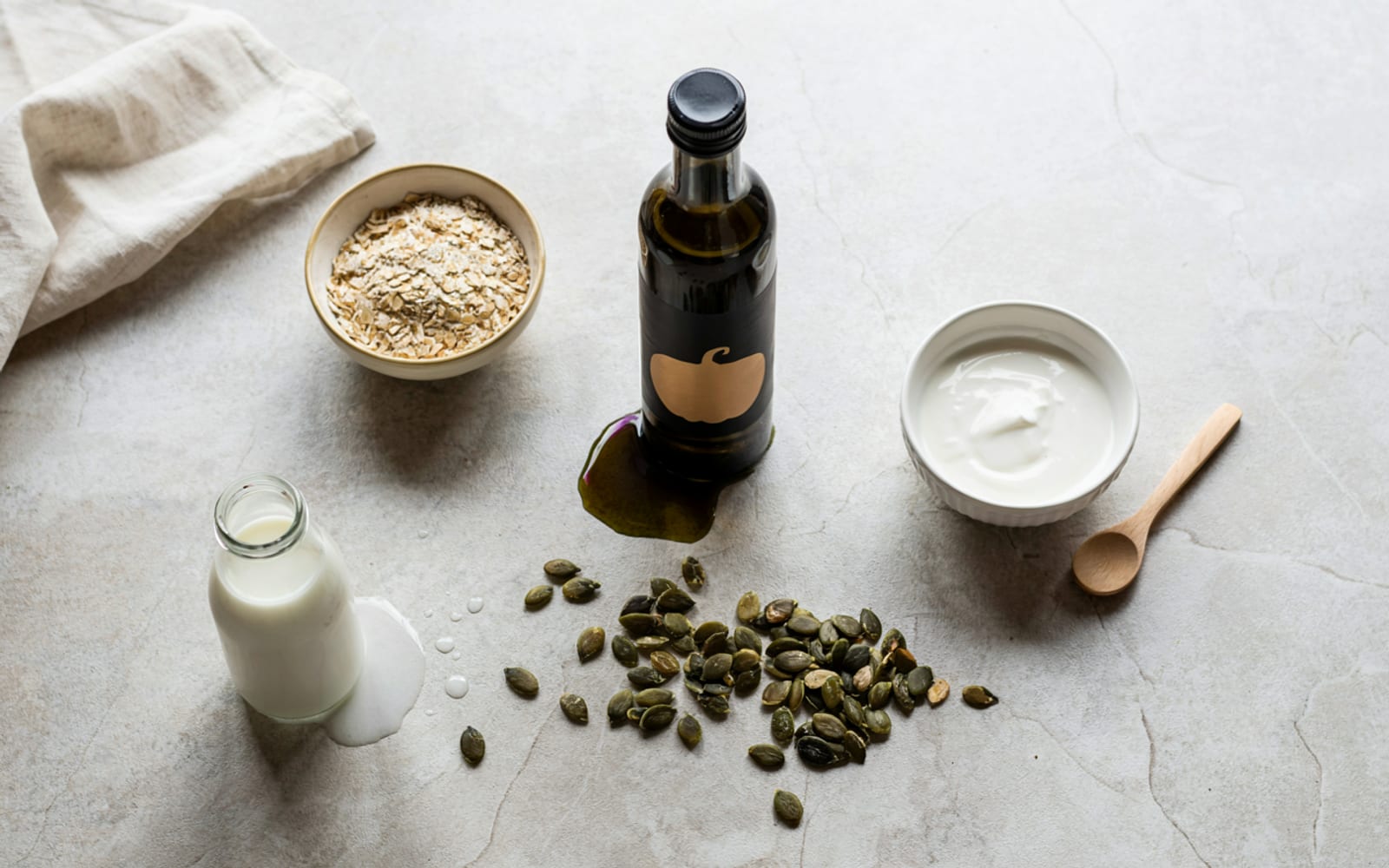 Overnight Oats mit Kürbiskernöl – Bild 1