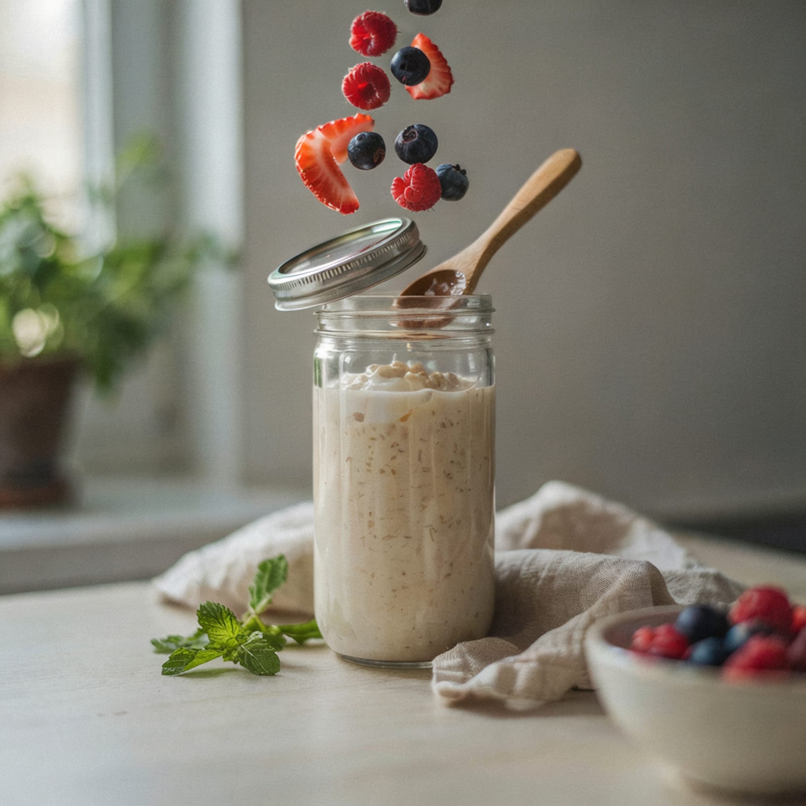 Overnight Oats mit Kürbiskernöl – Bild 2