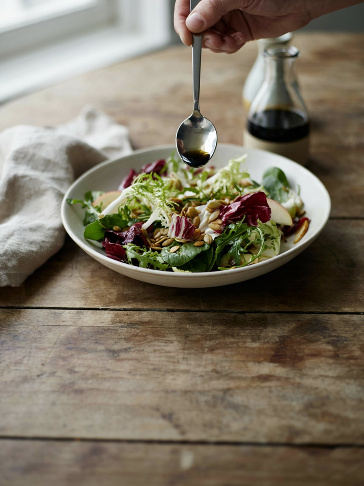 Wie viel Kürbiskernöl pro Salat?