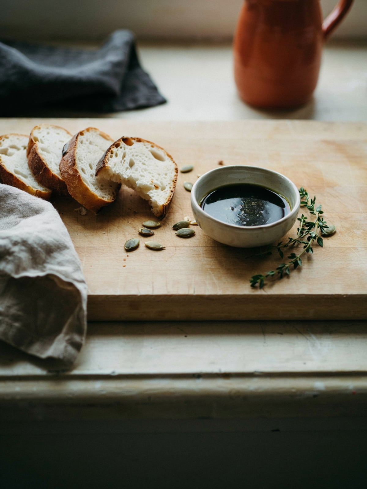 Brot-Dip mit Kürbiskernöl