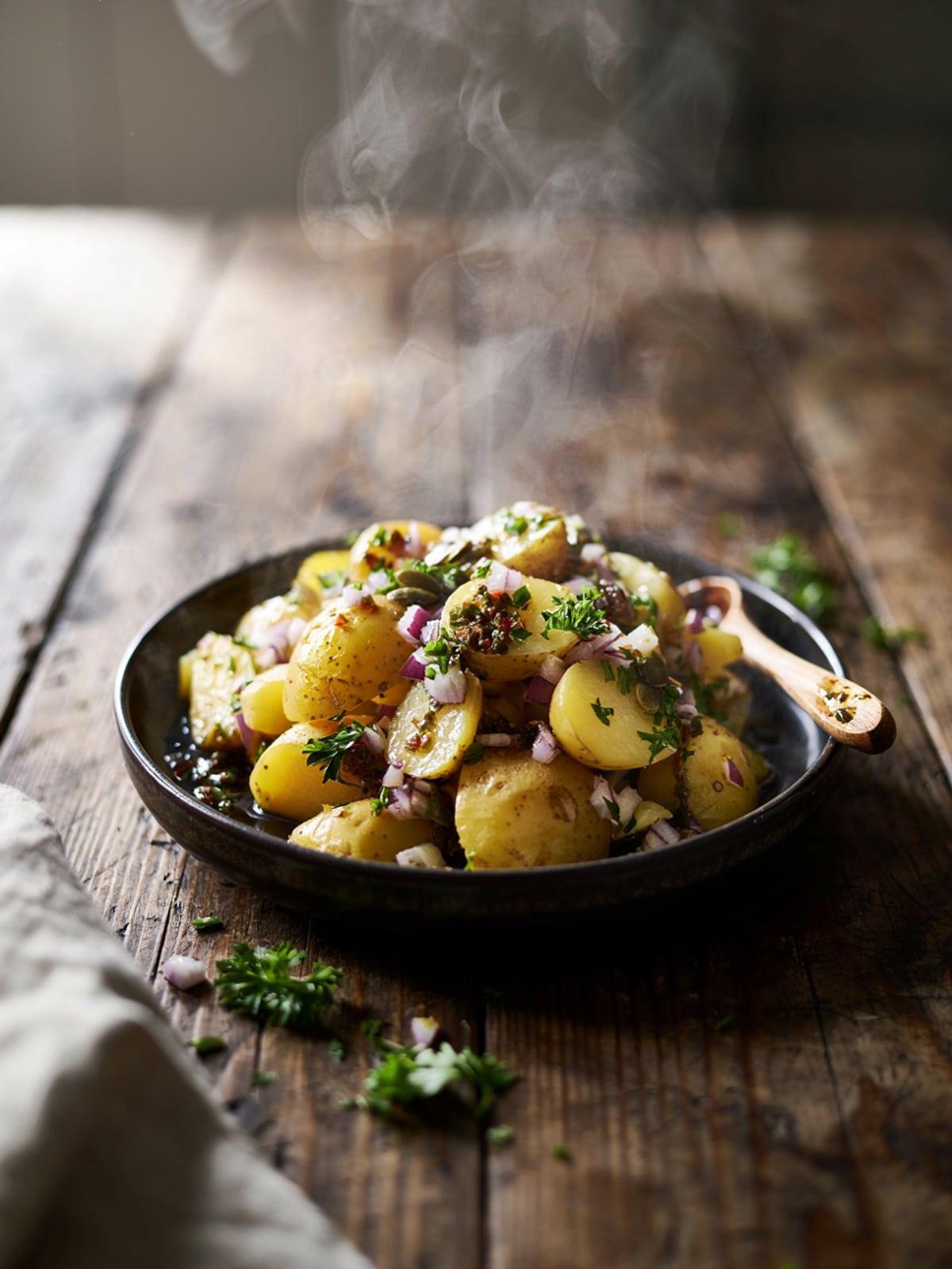 Kartoffelsalat mit Kürbiskernöl