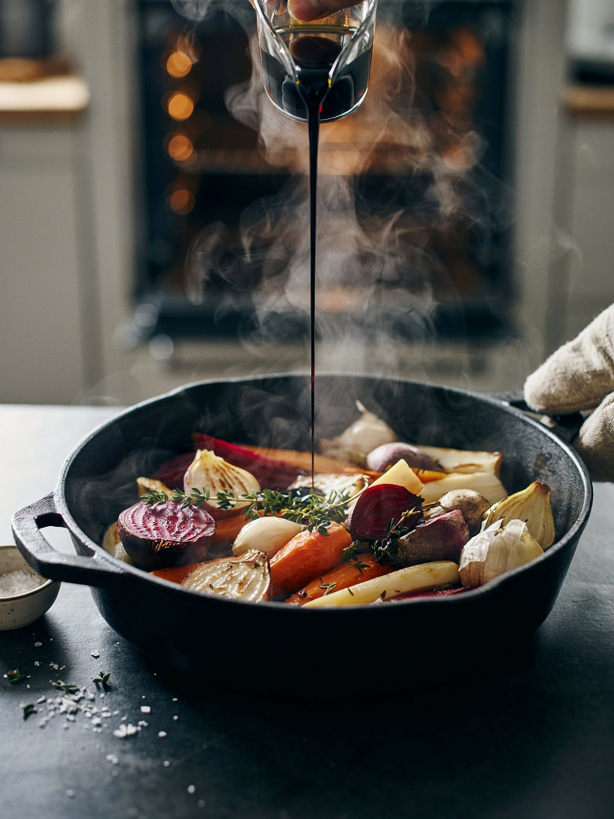 Ofengemüse mit Kürbiskernöl